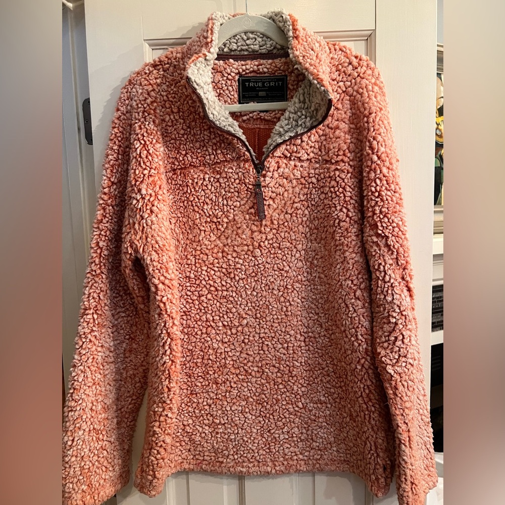 True Grit Frosty Tipped 1/4 Zip Pullover